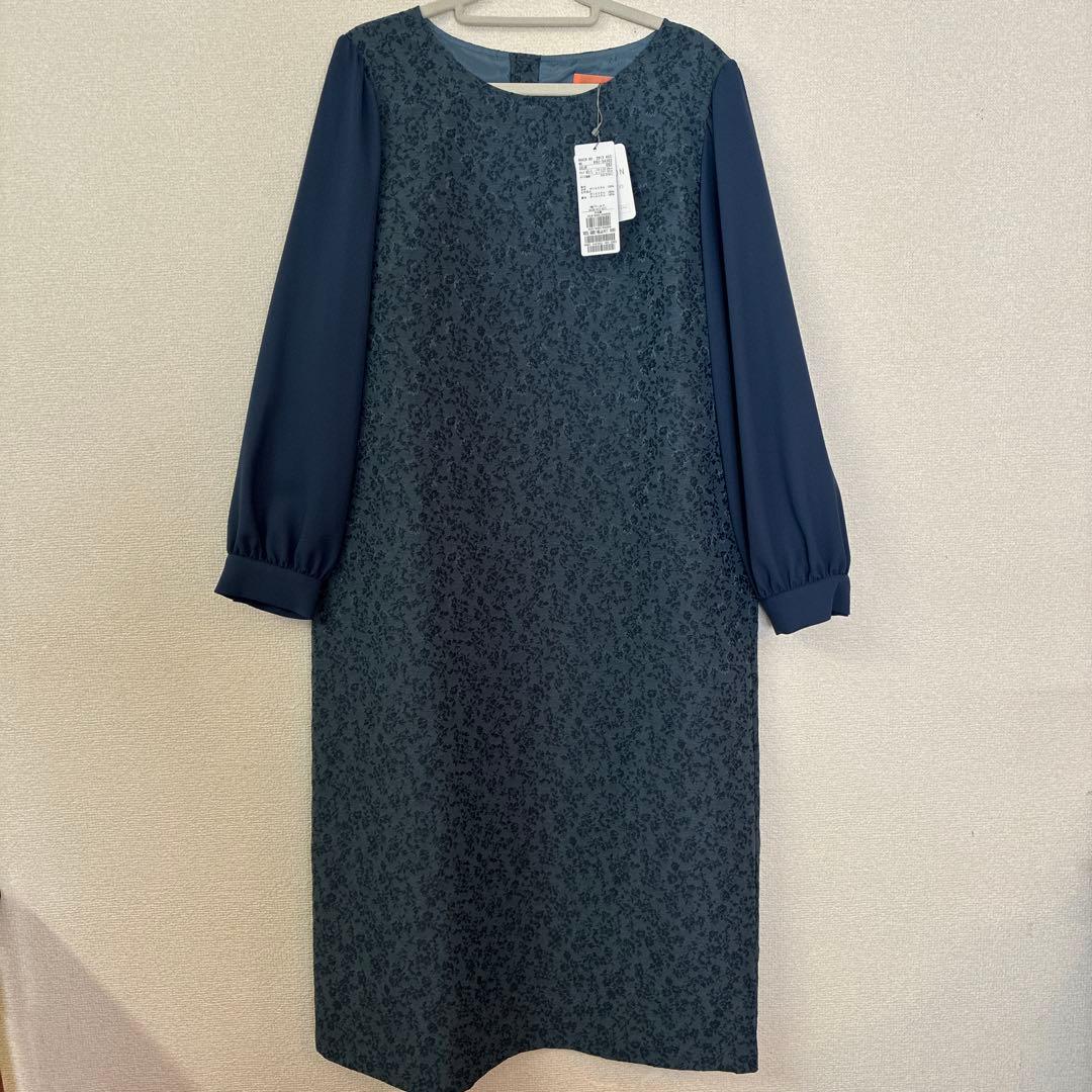 花柄長袖フォーマルワンピース 新品タグ付き