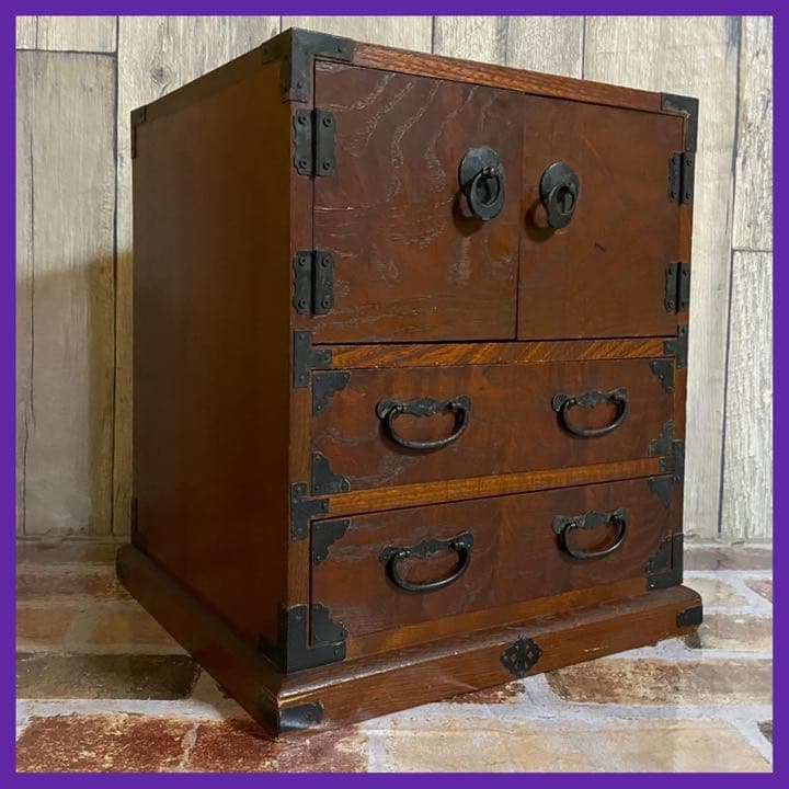 骨董品 アンティーク家具 昭和初期 昭和レトロ チェスト年代物 ミニタンス