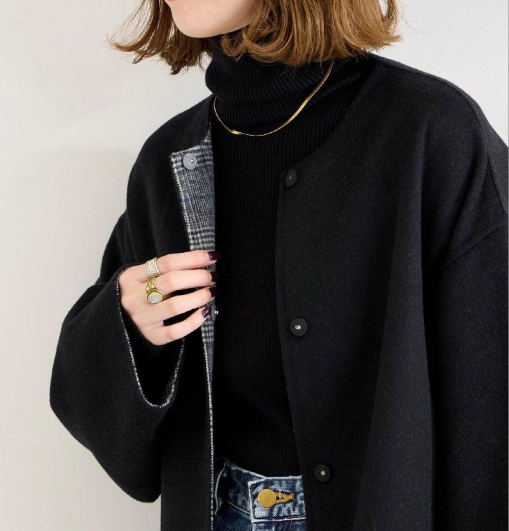 S120ブレンドリバーシブルコート　ブラック