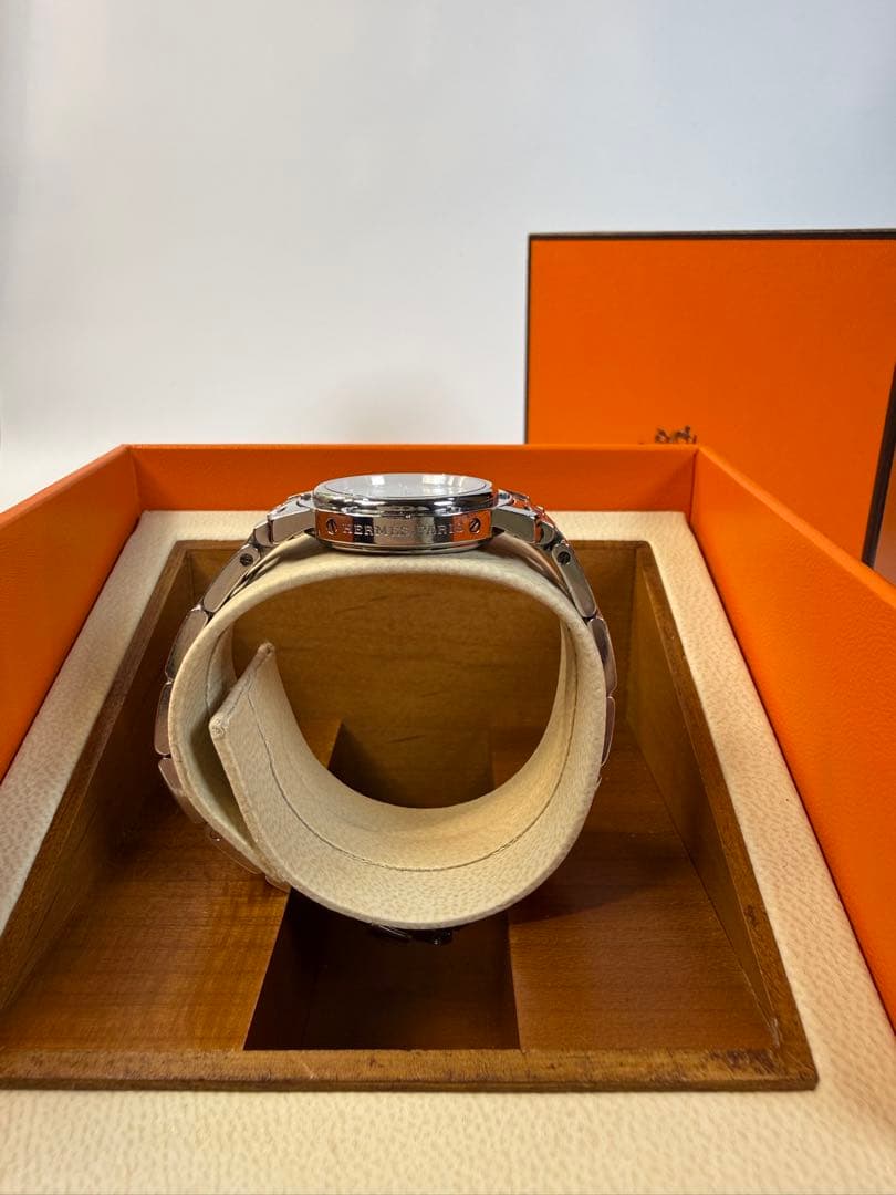 【OH済・極美品】エルメス クリッパー ブルーシェル レディースクォーツ 希少