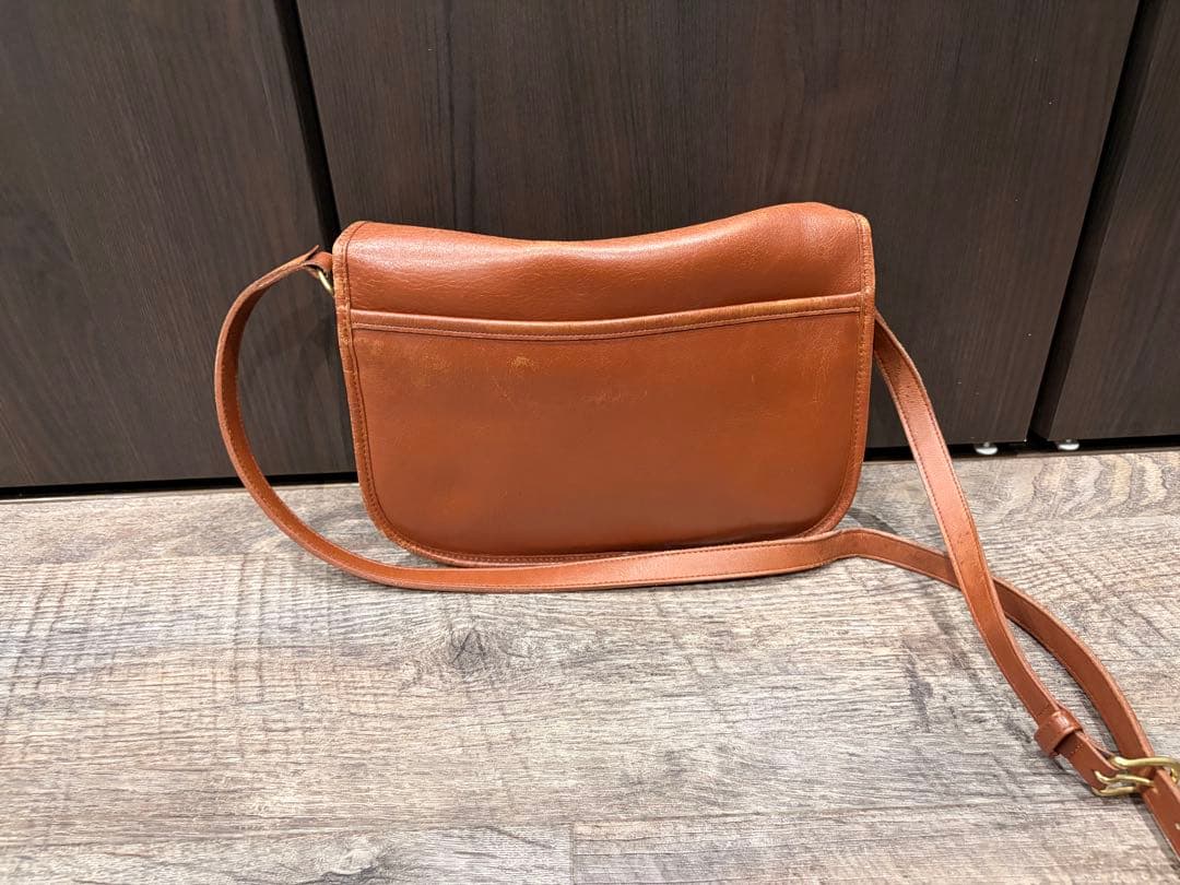 R*y様 OLD COACH ブラウンレザー ショルダーバッグ