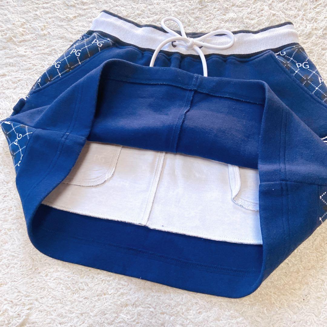 パーリーゲイツ　近年モデル　アーガイル　PGロゴ　セットアップ　ゴルフウェア　M