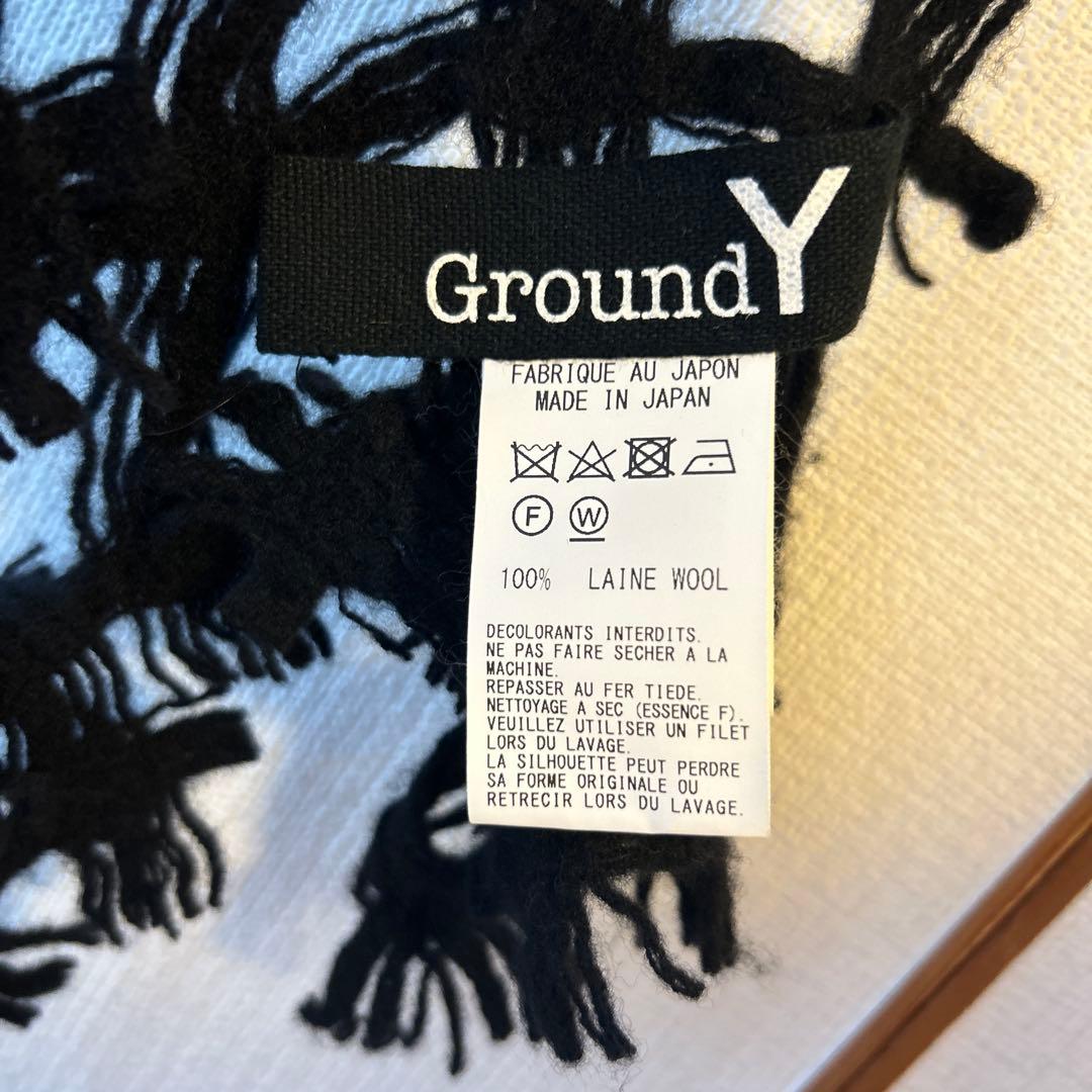 小物 GroundY DOBBY WOOL TWO-TONE COLOR STOLE