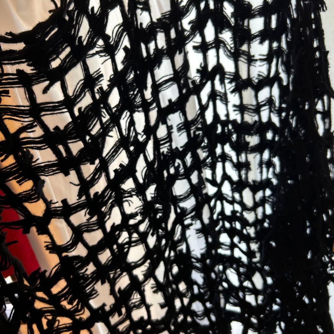 小物 GroundY DOBBY WOOL TWO-TONE COLOR STOLE