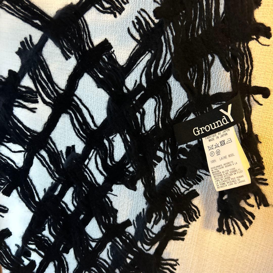 小物 GroundY DOBBY WOOL TWO-TONE COLOR STOLE