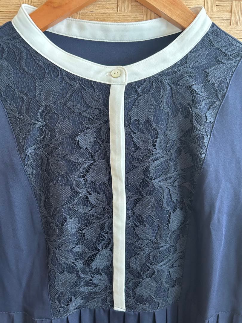 Maison Echelle メゾンエシェル　レースドッキングワンピース　M