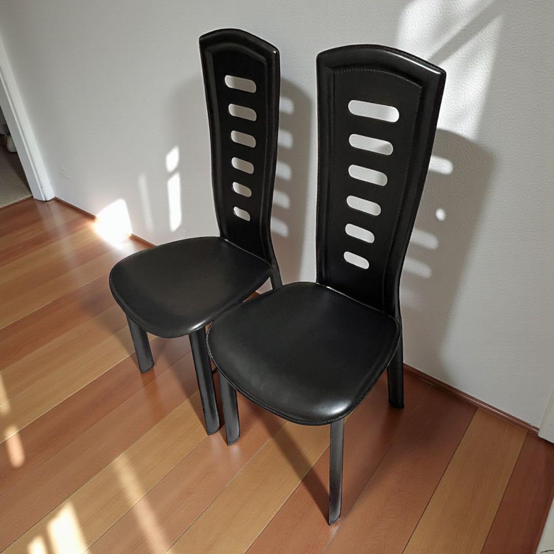 【美品】椅子8339 ダイニングチェア　ハイバックチェア 2脚セット　大塚家具