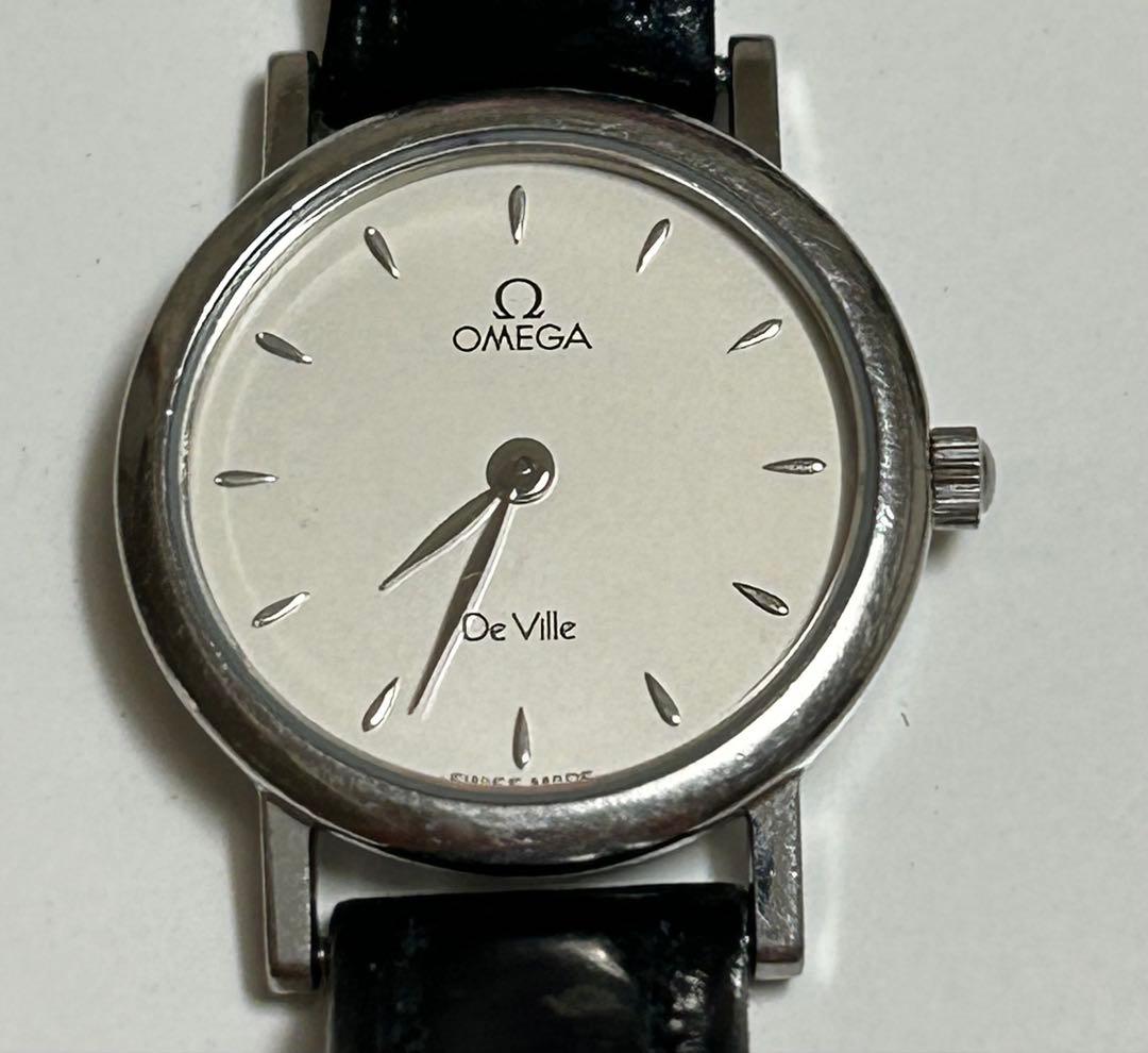 B*h様 OMEGA De Ville レザーベルト 時計　不動品