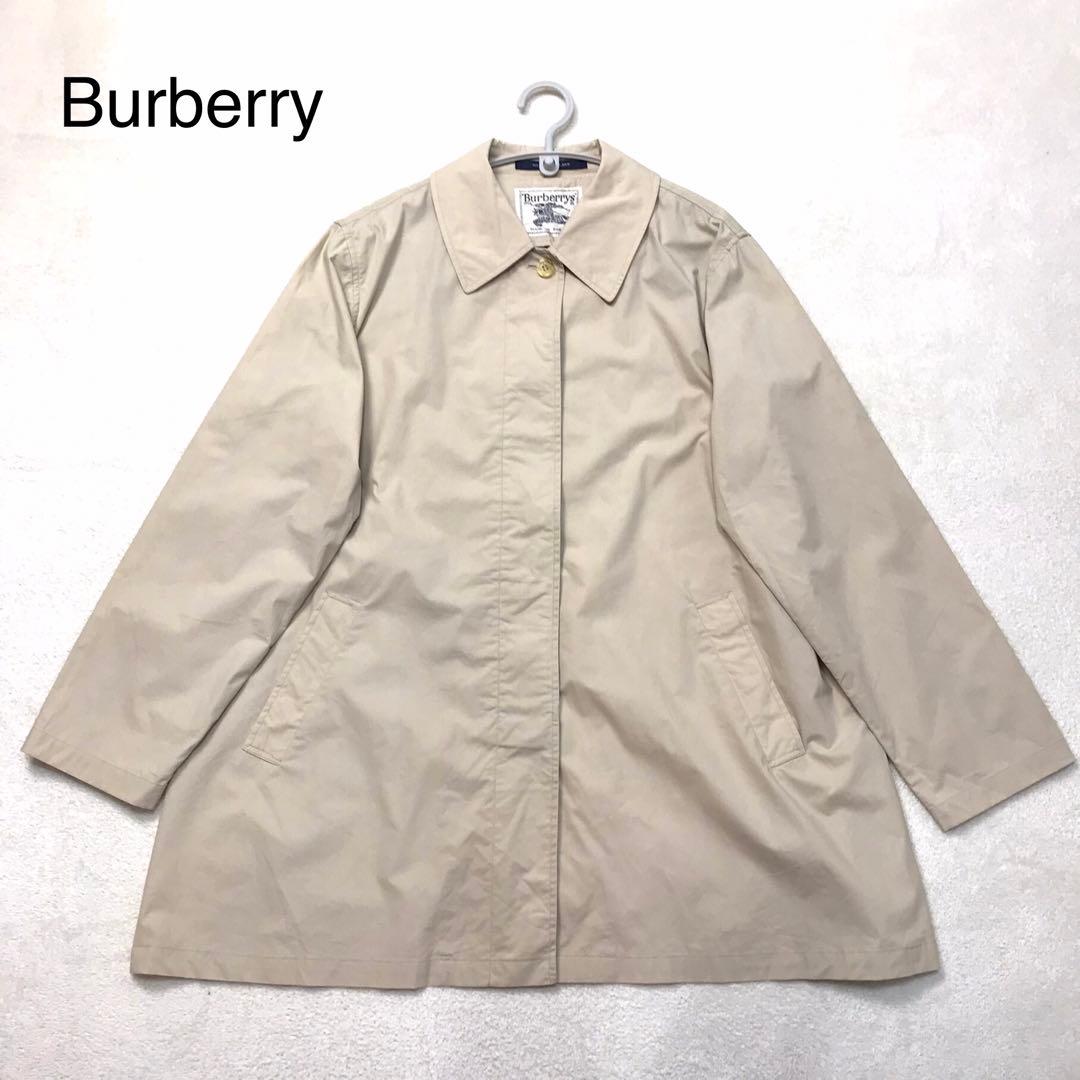 バーバリー Burberry ステンカラーコート ノバチェック べージュ M