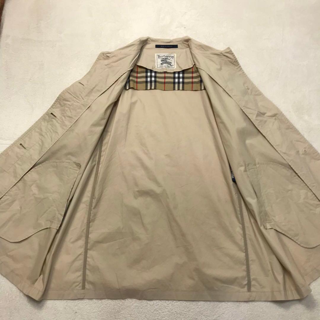 バーバリー Burberry ステンカラーコート ノバチェック べージュ M