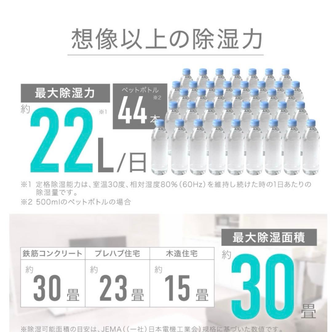 ライシン 除湿機 コンプレッサー 式 大容量 パワフル 衣類乾燥 静音 省エネ