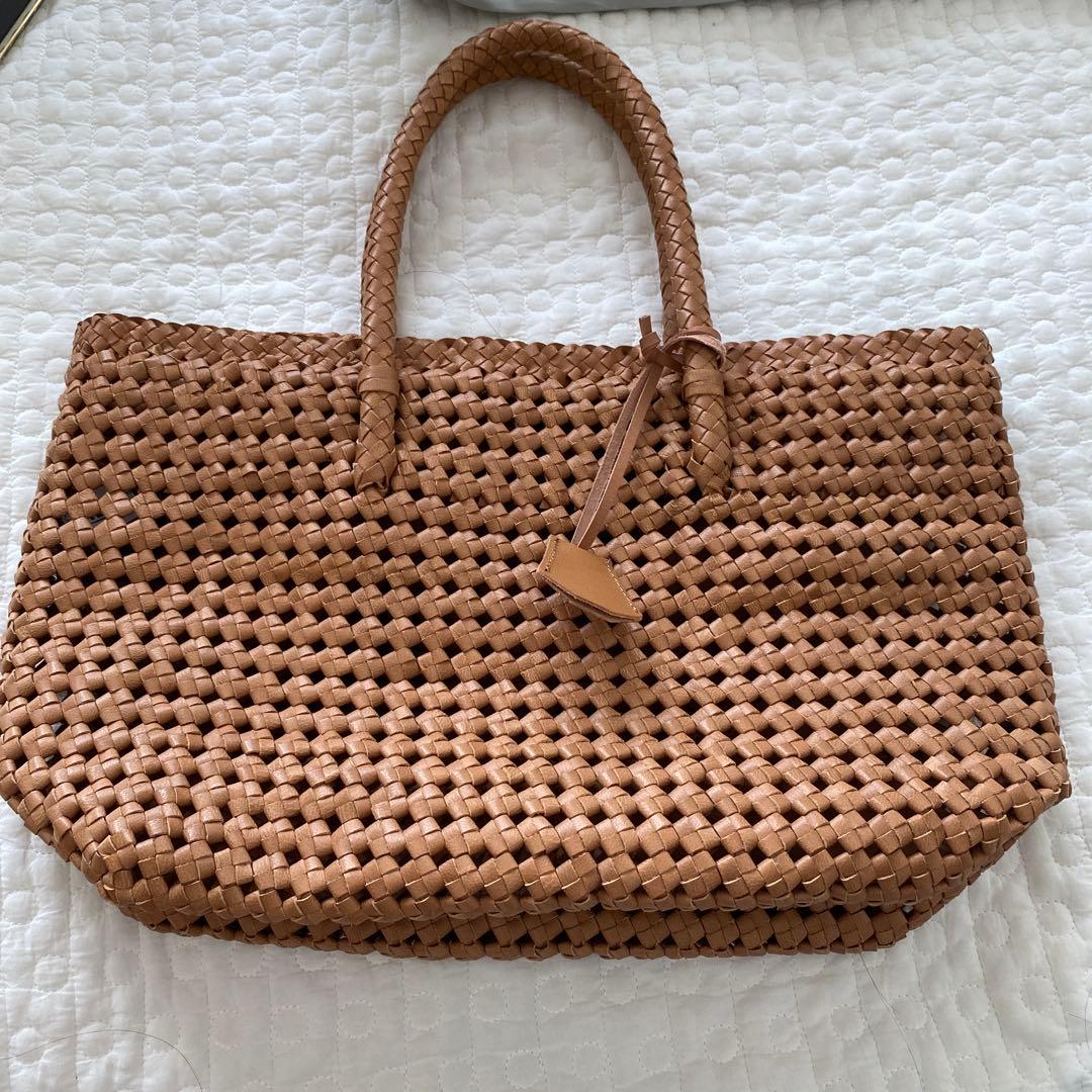 REN バスケットS（camel）/ やぎ革・ゴートメッシュ camel