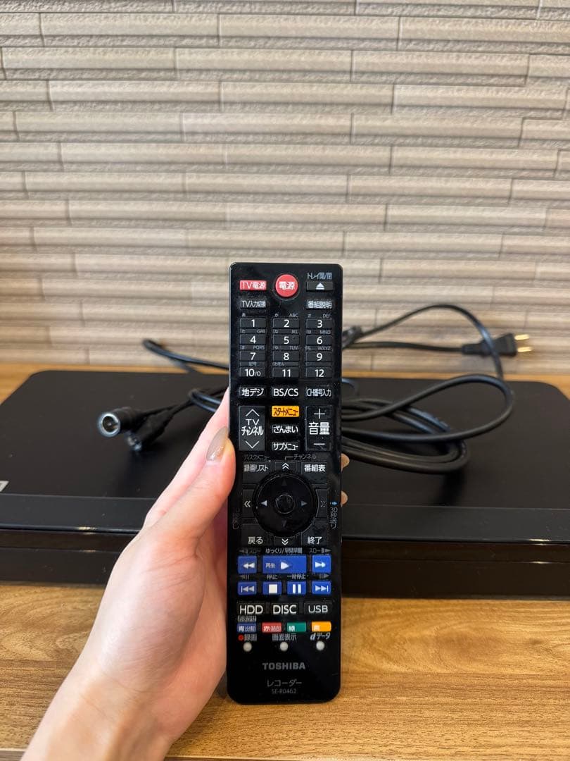 【動作確認済】REGZA ブルーレイレコーダーDBR-Z610 リモコン付