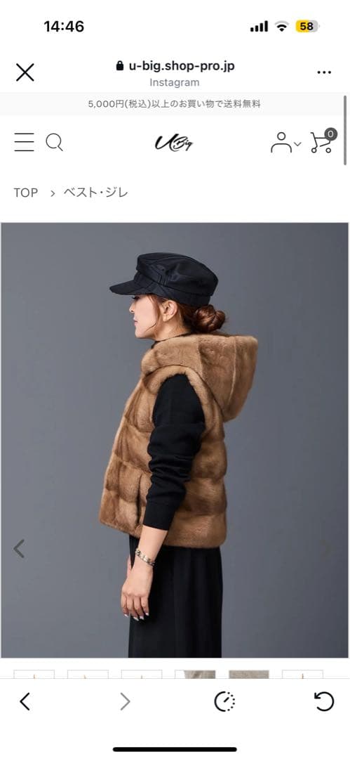 ミンク　フーディー