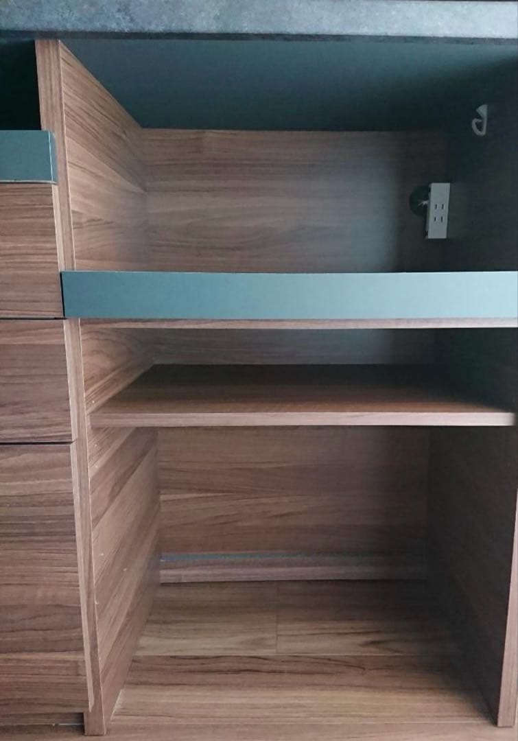 【週末セール】パモウナ 食器棚 SY-1600R (D=45cm) ウォルナット