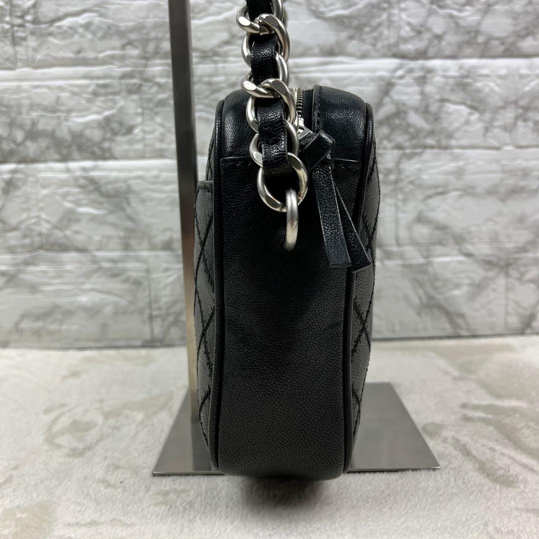 【希少/極美品】 トリーバーチ ショルダーバッグ カメラバッグ 黒 キルティング