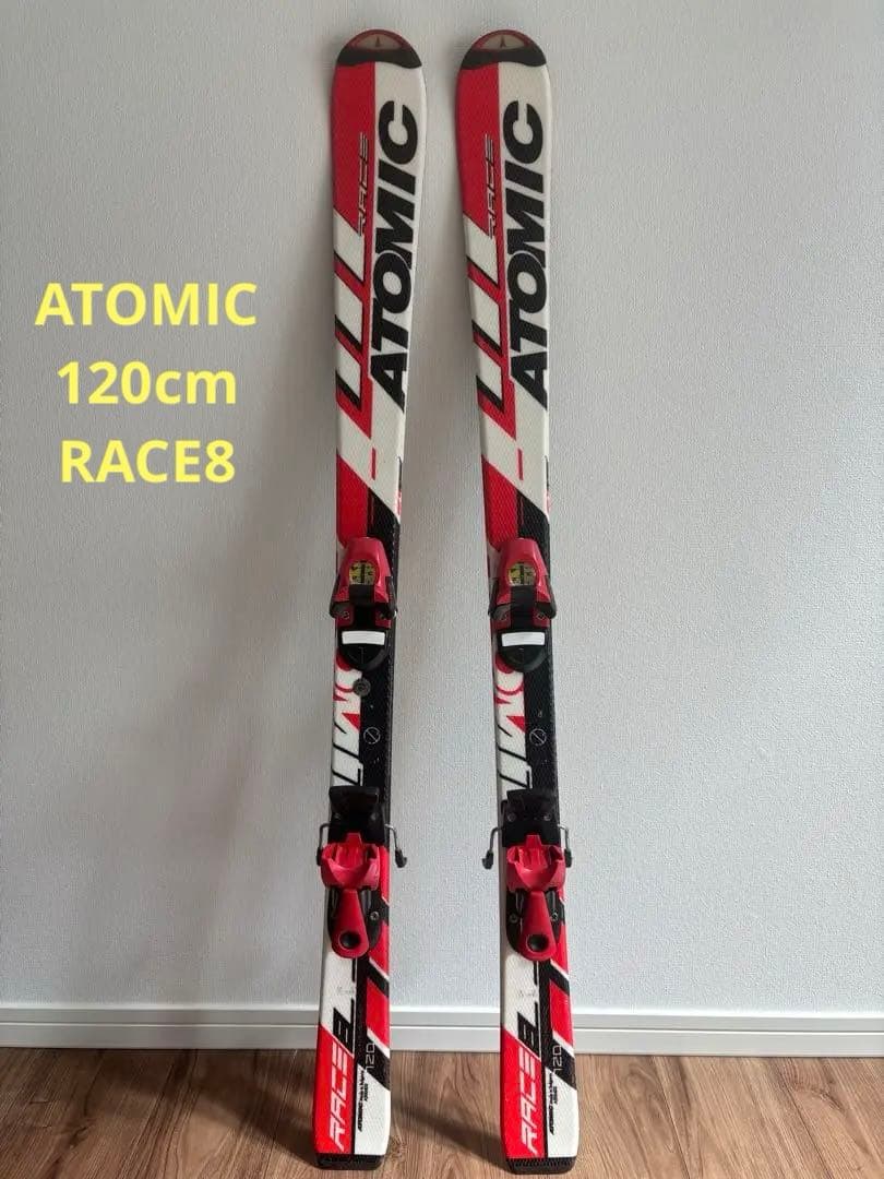 ATOMICスキー120cm/ストック95cm
