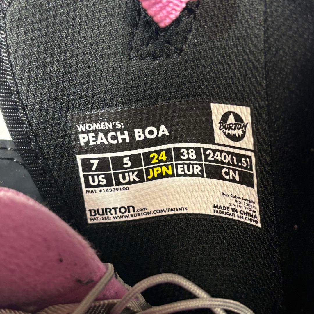 BURTON PEACH スノーボード ブーツ 24cm BOA バートン