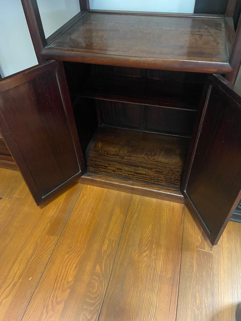 高級　高級　茶箪笥 和家具 茶棚 飾り棚 煎茶道具 唐木 ②