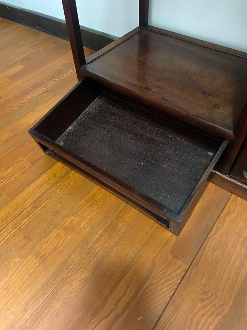 高級　高級　茶箪笥 和家具 茶棚 飾り棚 煎茶道具 唐木 ②