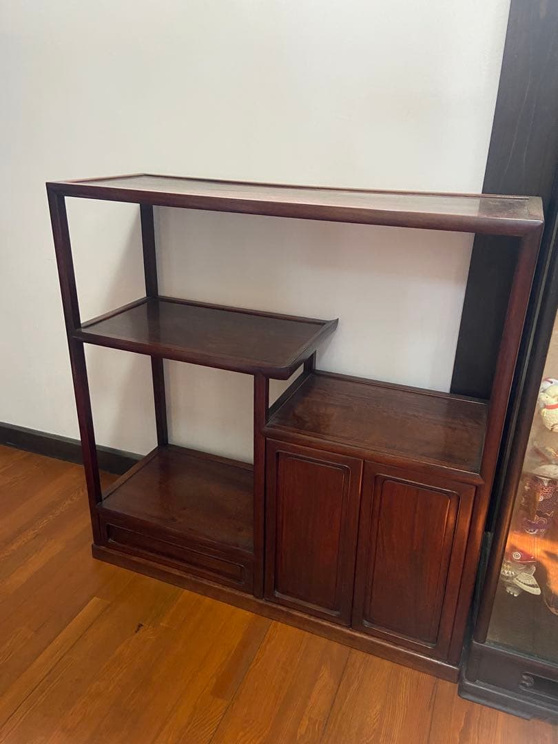 高級　高級　茶箪笥 和家具 茶棚 飾り棚 煎茶道具 唐木 ②
