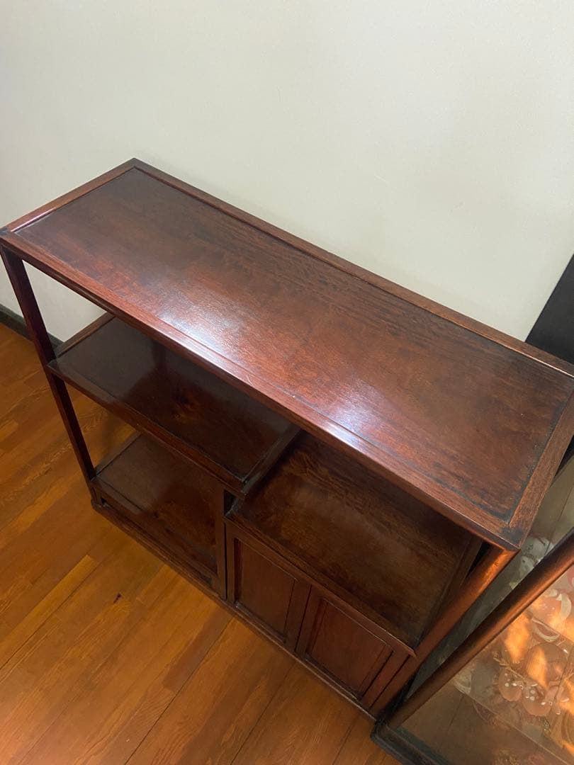 高級　高級　茶箪笥 和家具 茶棚 飾り棚 煎茶道具 唐木 ②