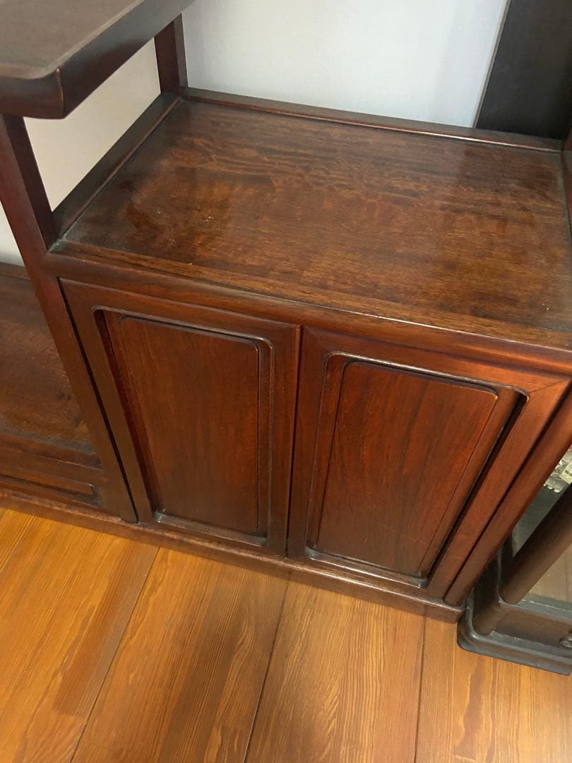 高級　高級　茶箪笥 和家具 茶棚 飾り棚 煎茶道具 唐木 ②