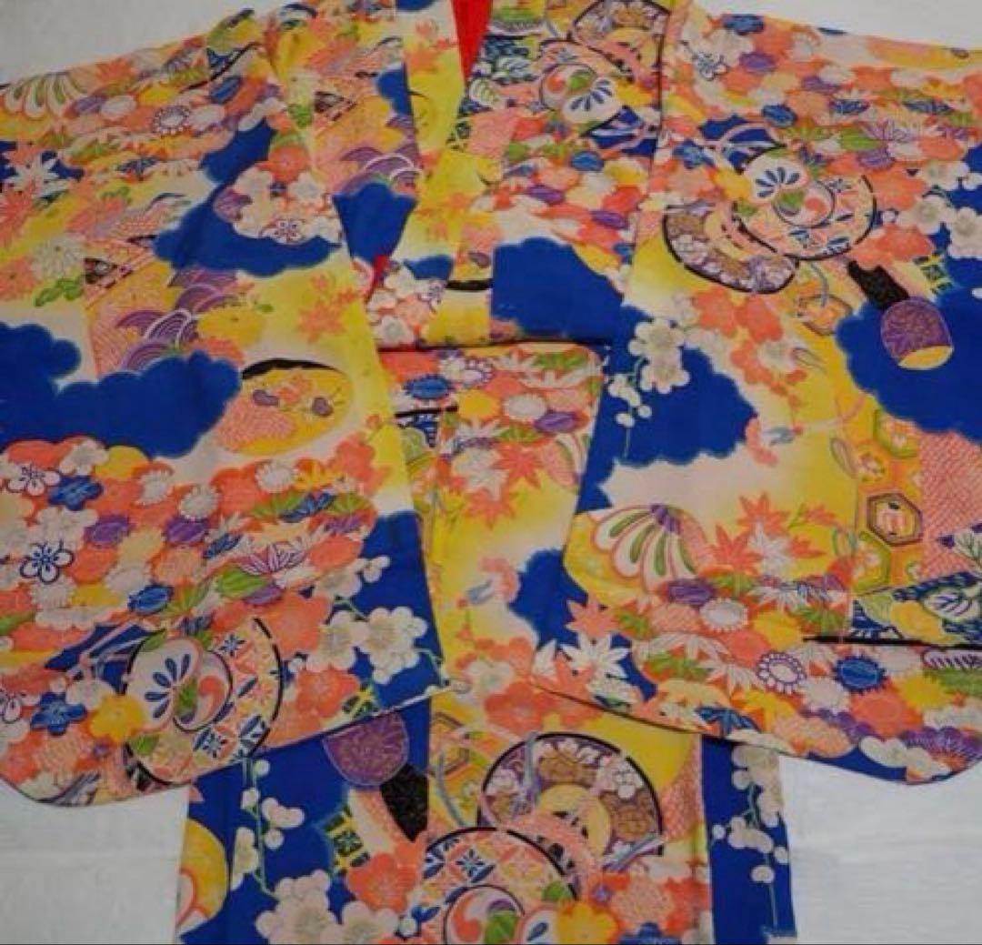 七五三 アンティーク着物 二着セット　双子　7歳