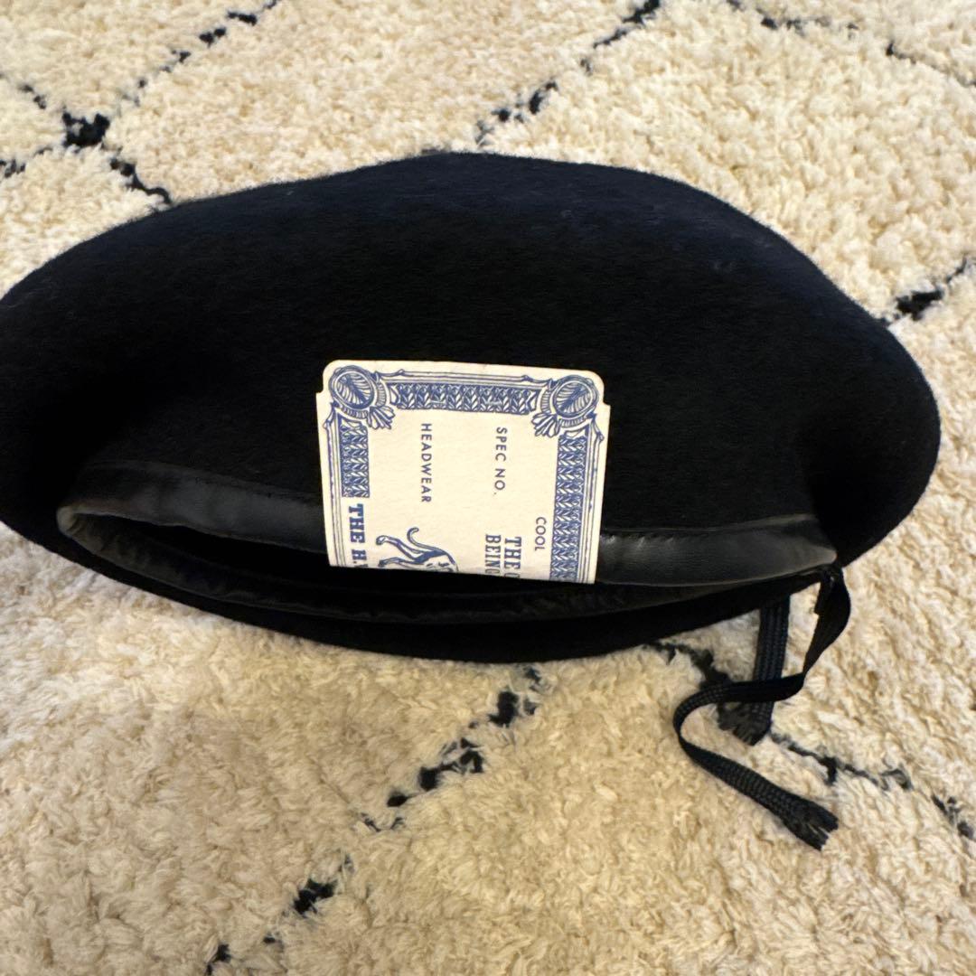 THE H.W. DOG&CO.人気ベレー帽　ウール ブラック