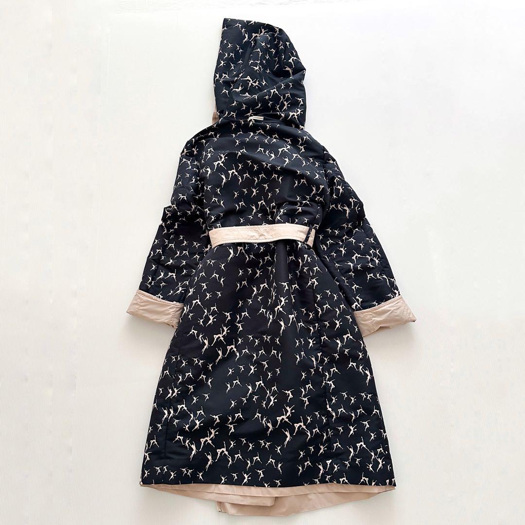 MAXMARA CITY リバーシブル フードコート38 総柄 ダンサー