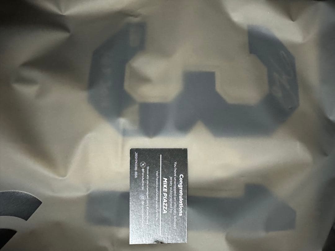 MIKE PIAZZA 直筆サイン入りジャージ UNDER WRAPS