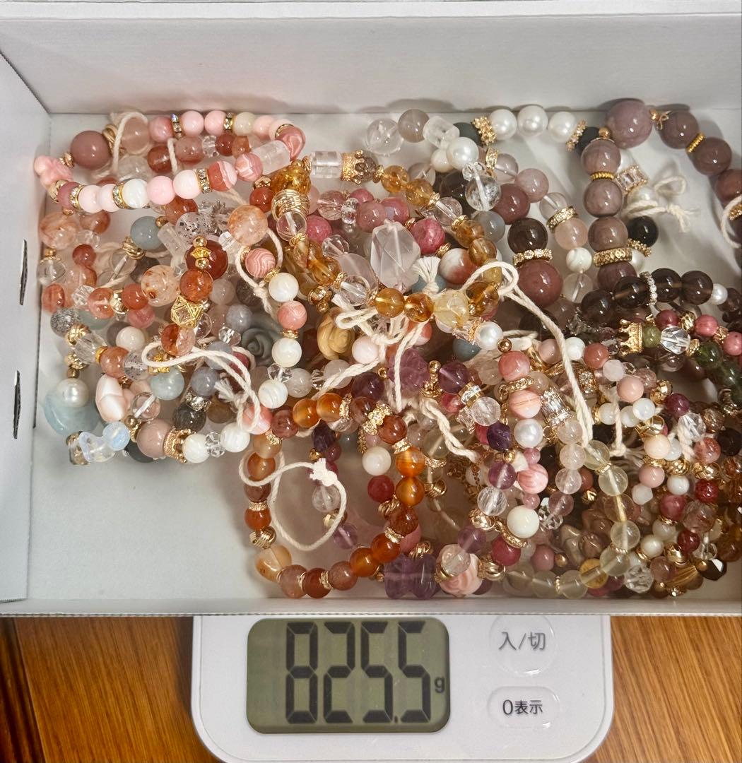 【まとめ売り】天然石ブレスレット 33本