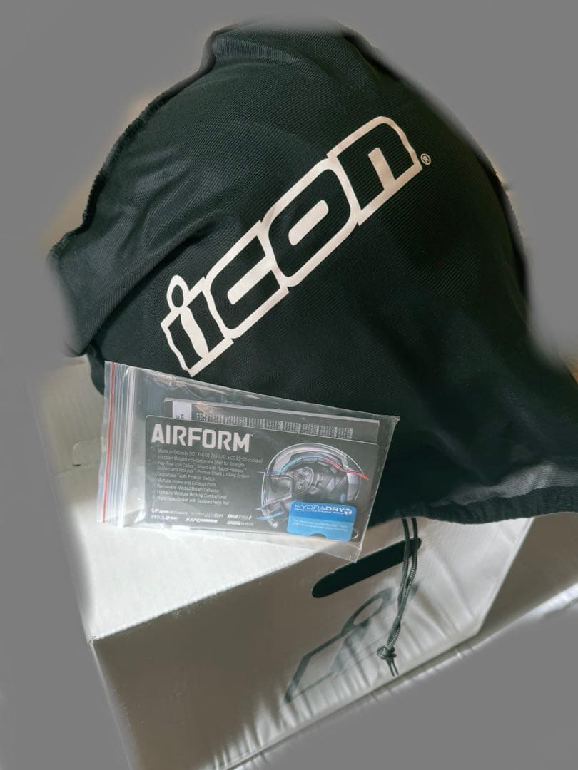 icon Airforce フルェイスヘルメット 黒ペイズリー特典多数☆