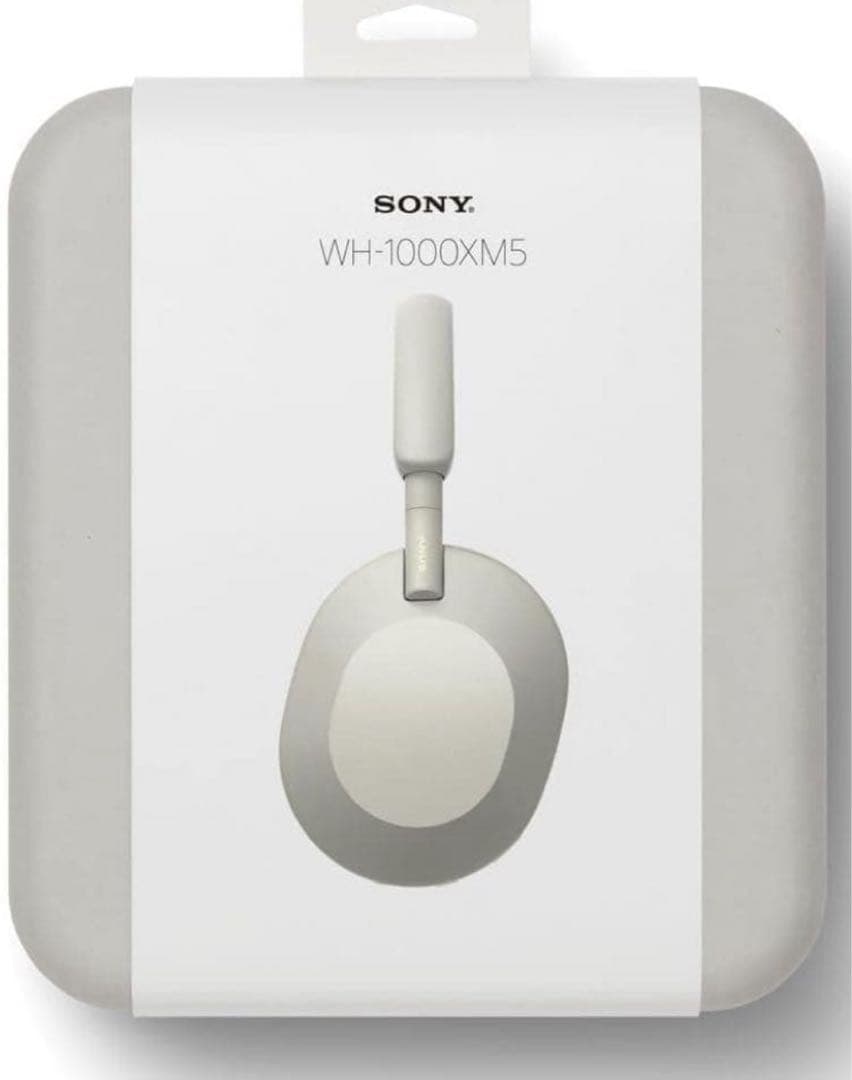 SONY WH-1000XM5/SMワイヤレスヘッドホン ホワイト　シルバー