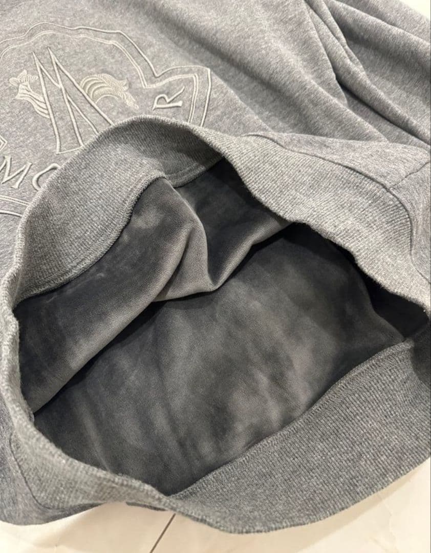 長袖 トレーナー スウェット ロゴ ベロア