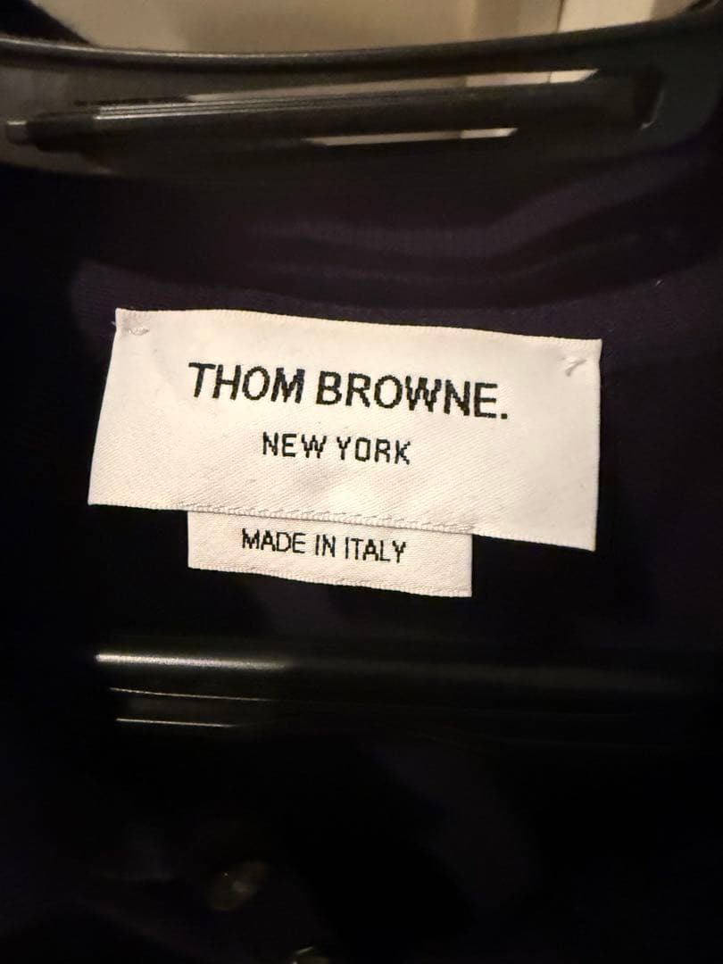 THOM BROWNE ネイビー ポロシャツ SIZE 2
