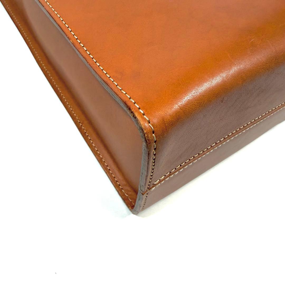 【美品】土屋鞄　トートバッグ　NATURA ナチューラ　ヌメ革　キャメル