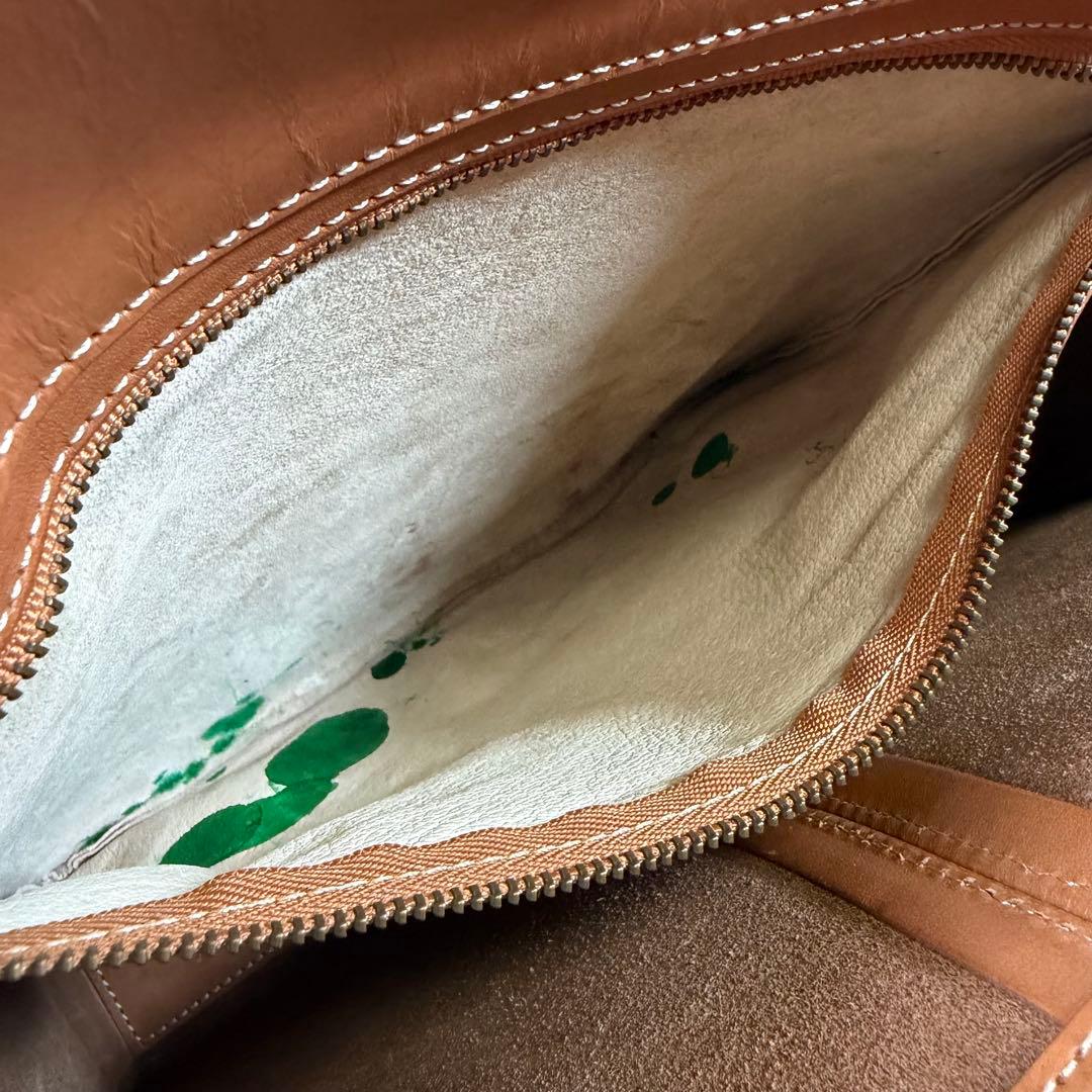 【美品】土屋鞄　トートバッグ　NATURA ナチューラ　ヌメ革　キャメル