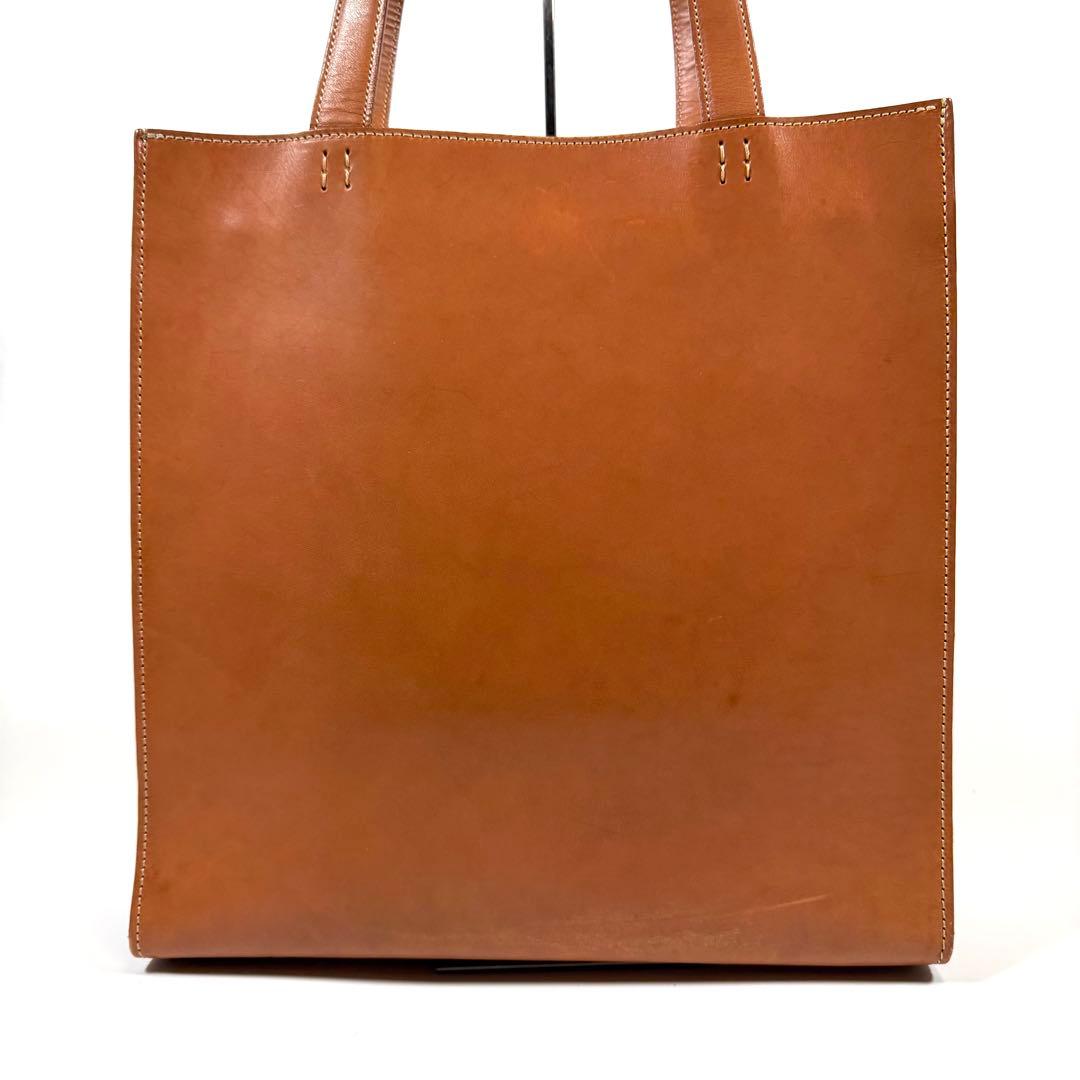 【美品】土屋鞄　トートバッグ　NATURA ナチューラ　ヌメ革　キャメル