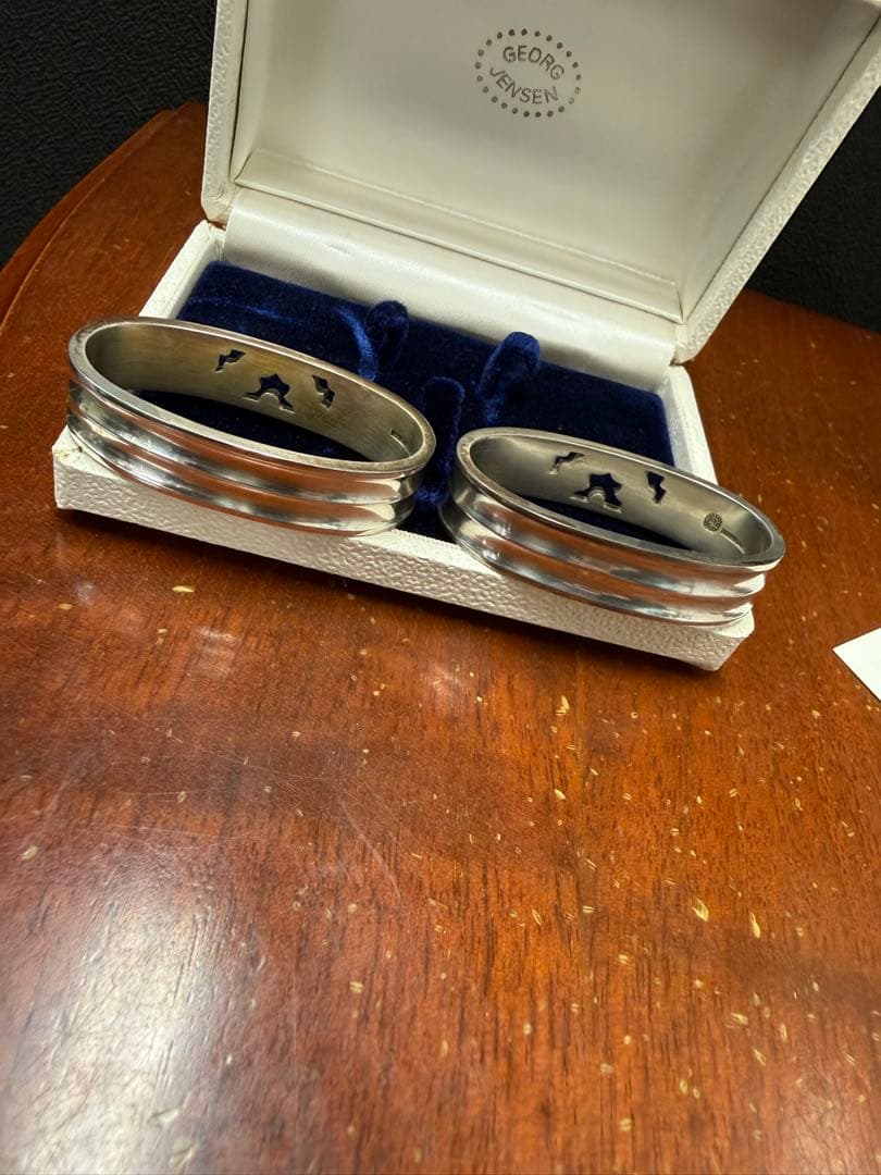ジョージ・ジェンセン ヴィンテージ ナプキン リング 未使用