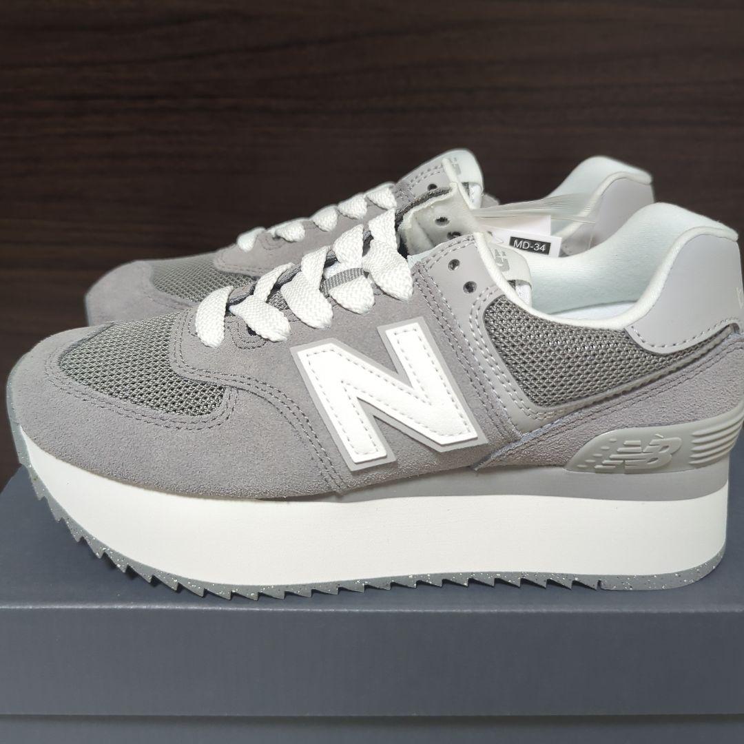 New Balance WL574ZSDB　グレー スニーカー 24cm