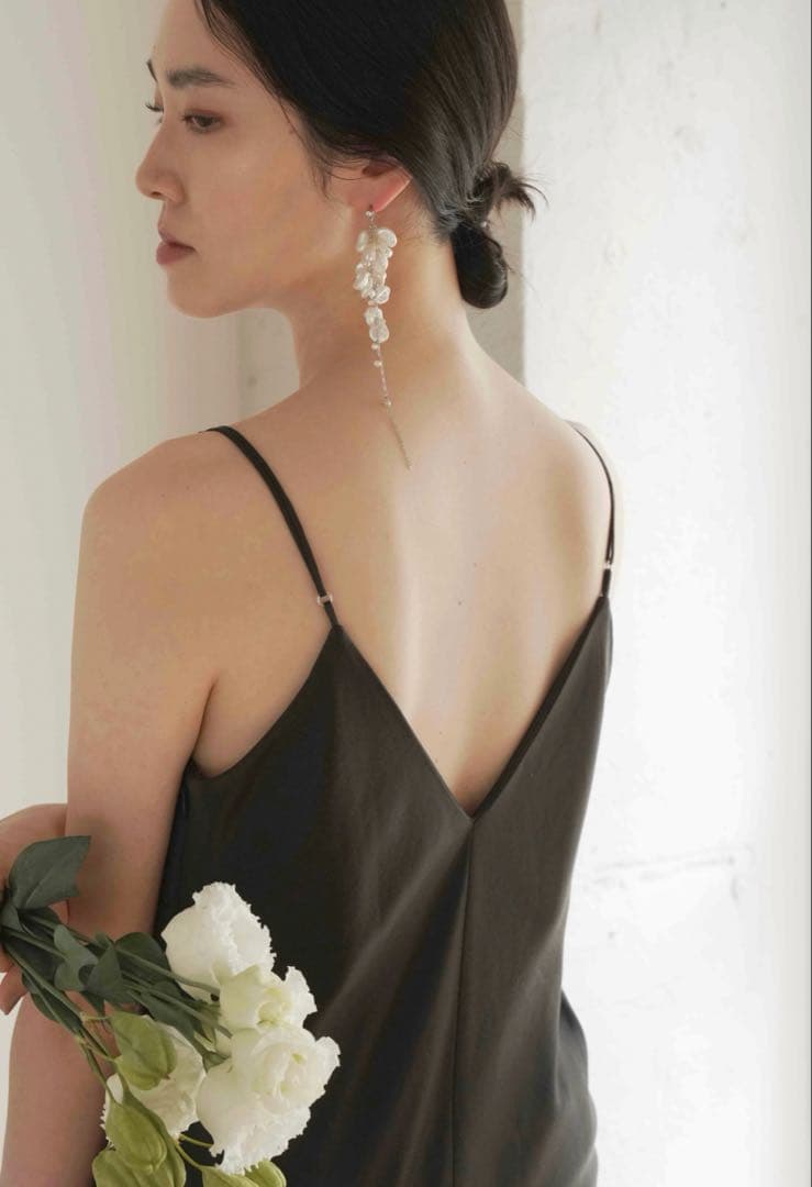 michiru　KOKI　ピアス両耳　(バロックパール、ケシパール、淡水パール)