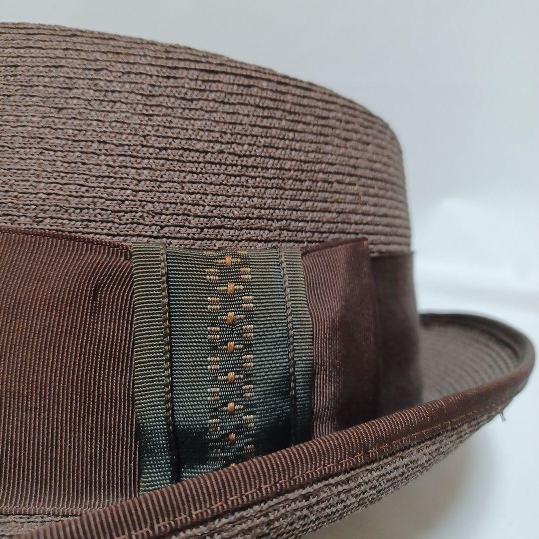 ♭︎ステットソンSTETSON 黒タグ 高級 ハット 帽子メンズ ダークブラウン