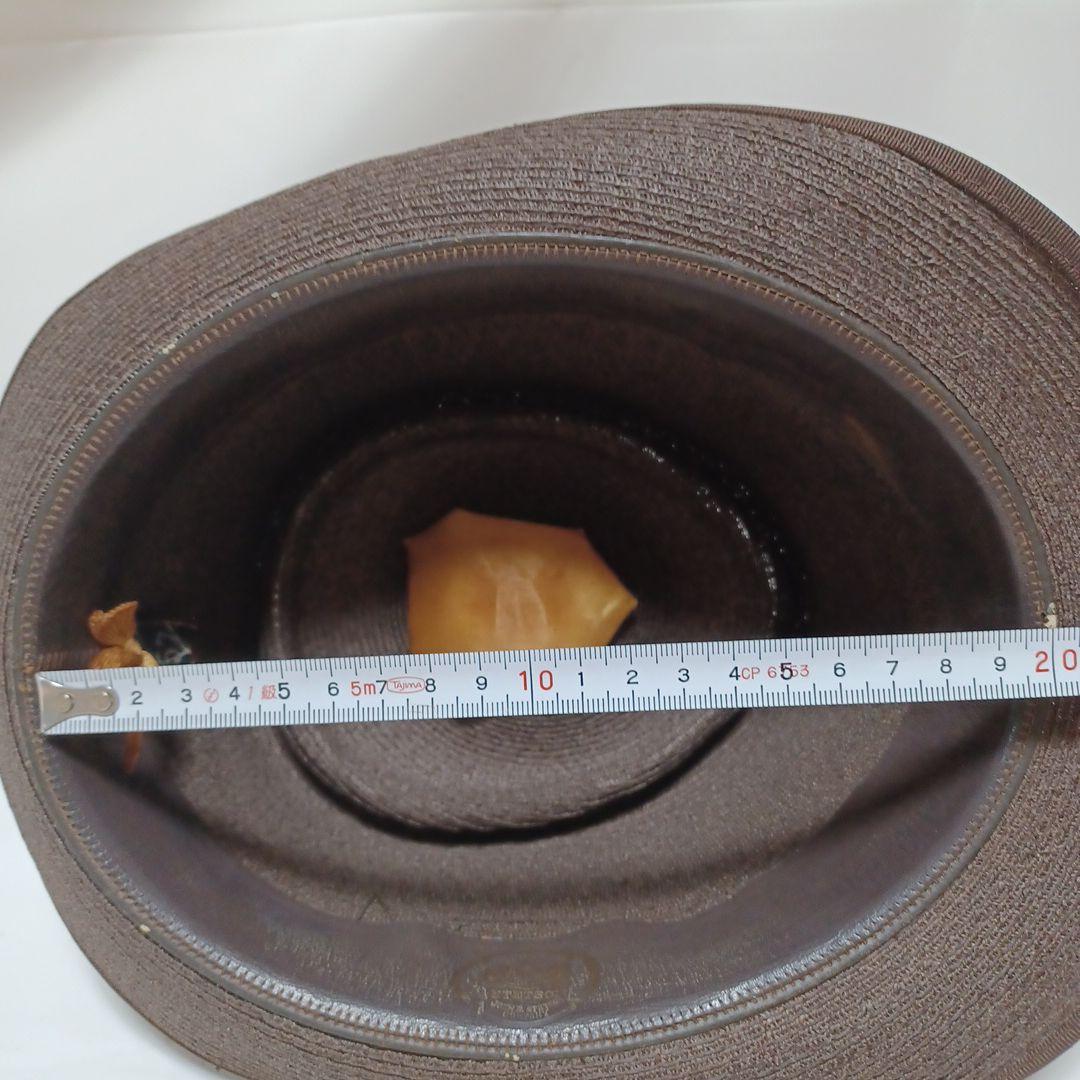 ♭︎ステットソンSTETSON 黒タグ 高級 ハット 帽子メンズ ダークブラウン