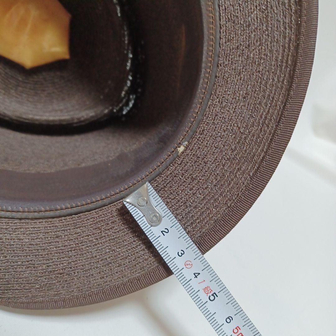 ♭︎ステットソンSTETSON 黒タグ 高級 ハット 帽子メンズ ダークブラウン