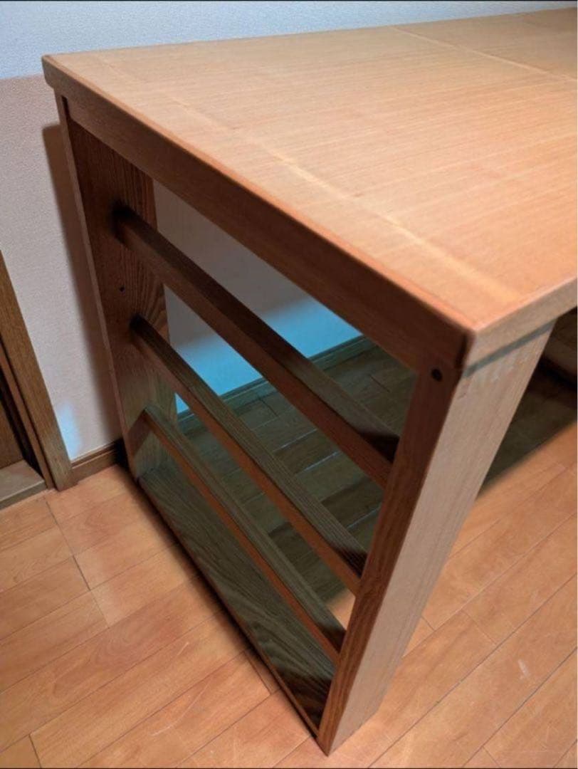 ■送料込■木下家具 北欧 リム 木製デスク 学習机 事務机 無垢材 タモ