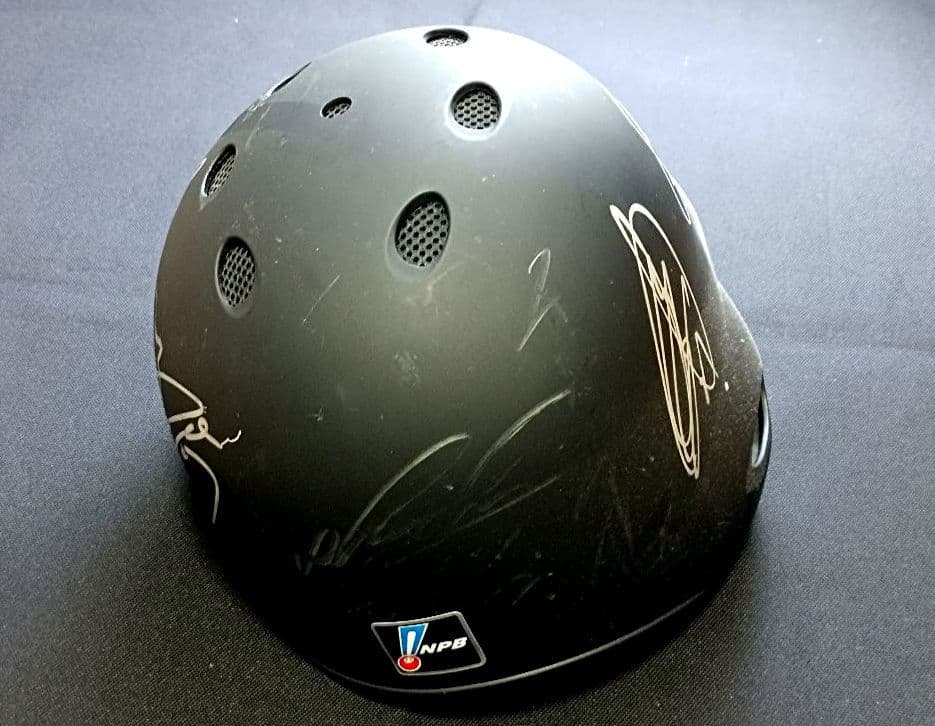 千葉ロッテ 実使用 直筆サイン入り ヘルメット NPB 支給品