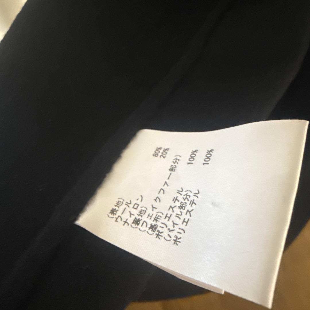 美品 リバーガウンフードコート希少サイズ38 かっこいい定番ブラック