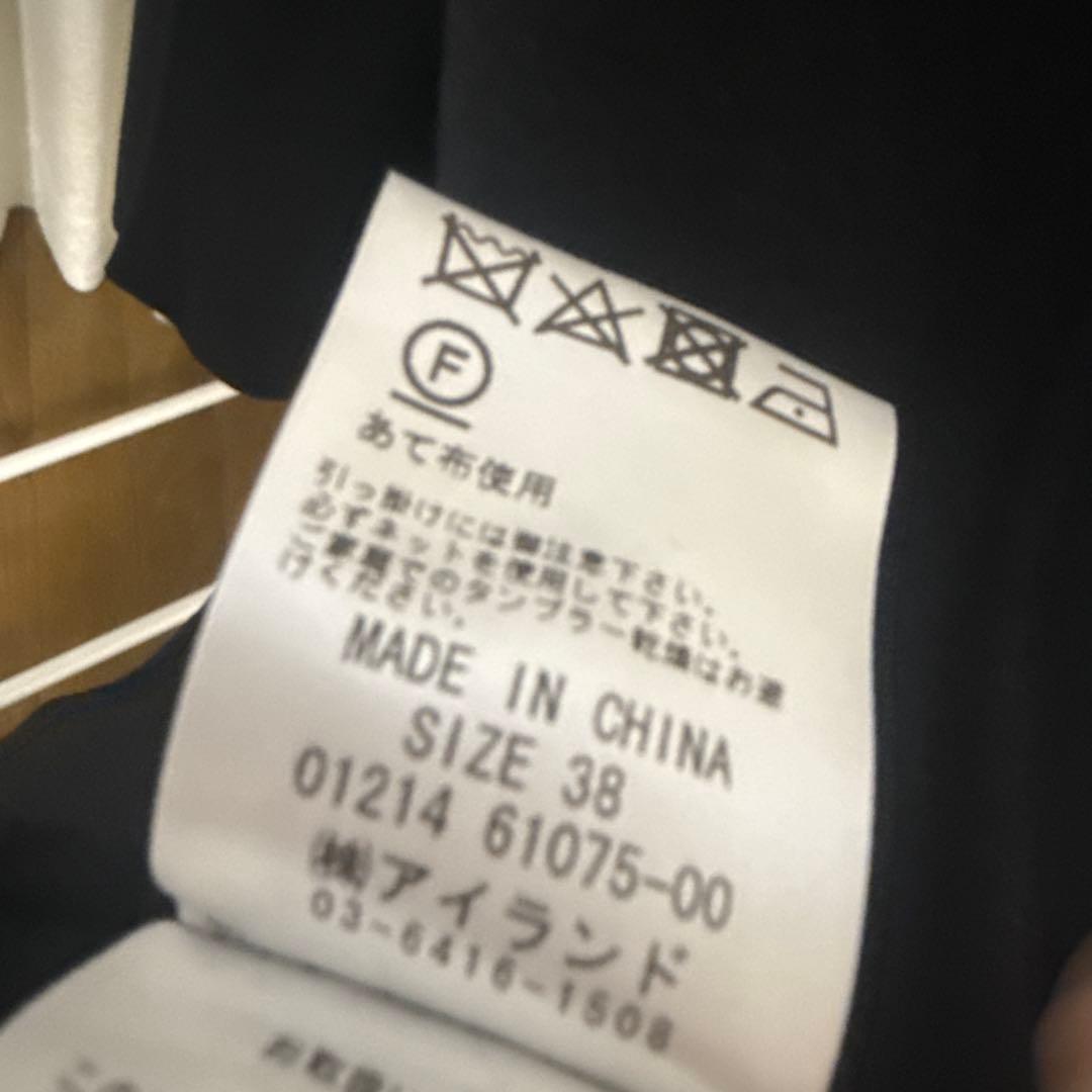 美品 リバーガウンフードコート希少サイズ38 かっこいい定番ブラック