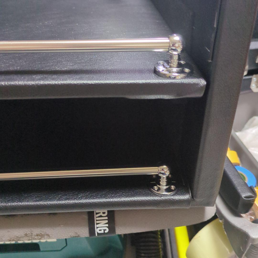 【み。】コンソールBOX（載せるタイプ）&前蓋【ブラックレザー】